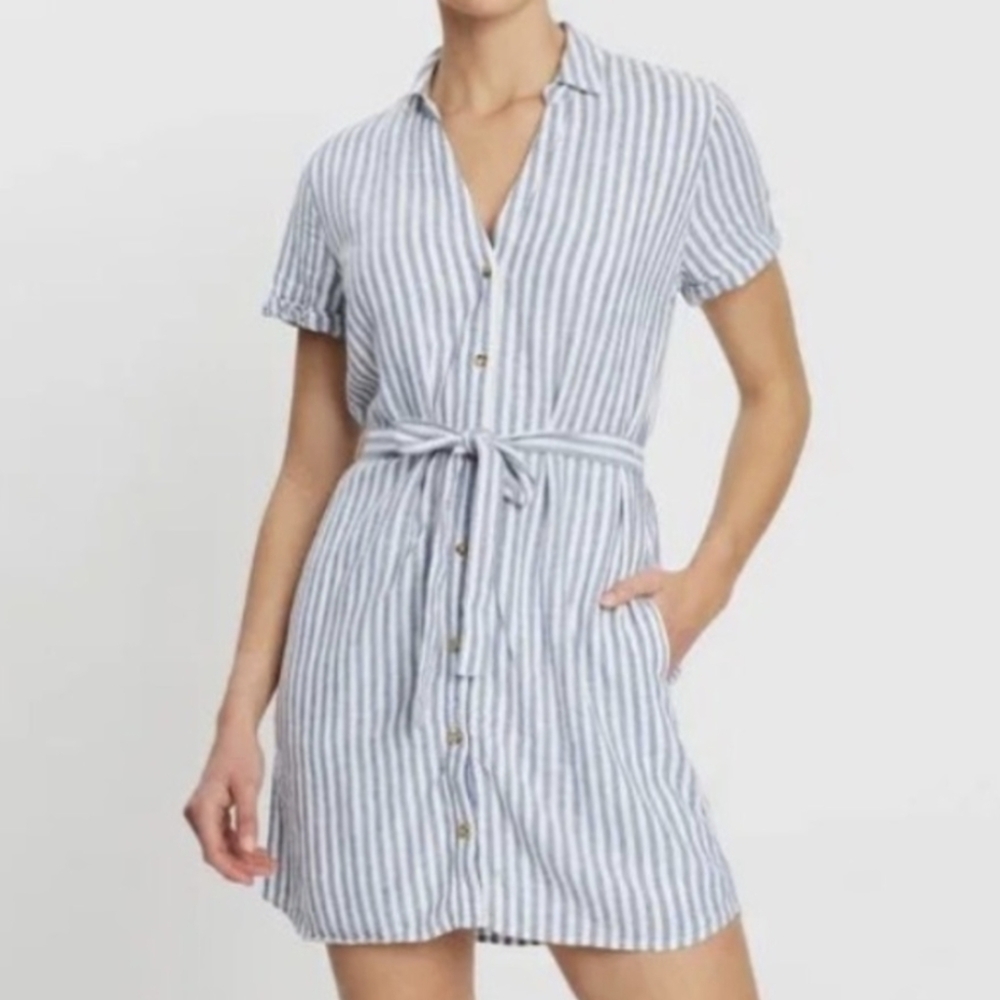 Abercrombie & Fitch Striped Shirt Dress